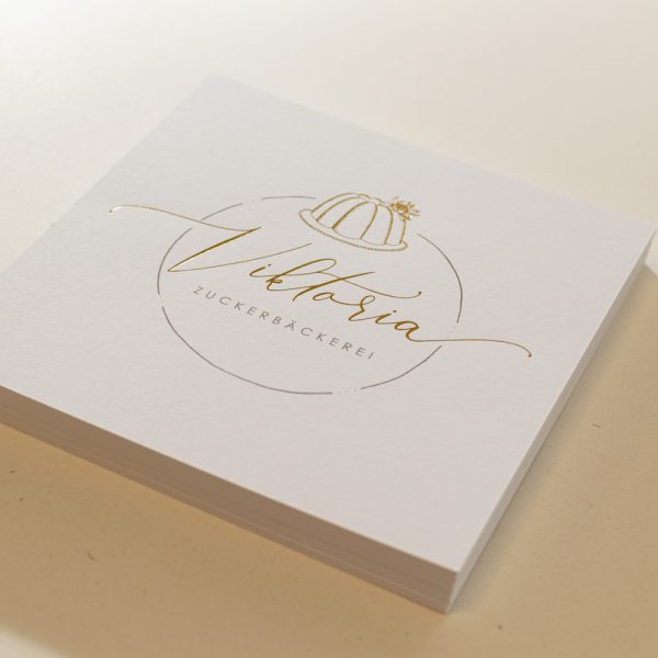 Visitenkarten mit KURZ Laser Light Line für Softwareschmiede