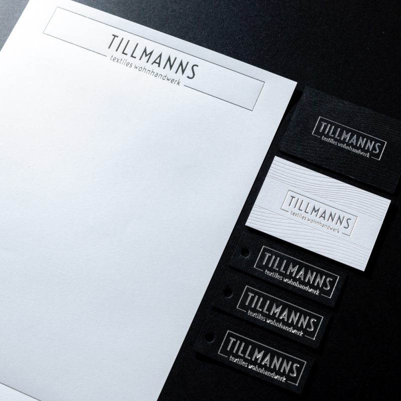 Visitenkarten mit KURZ Laser Light Line für Softwareschmiede