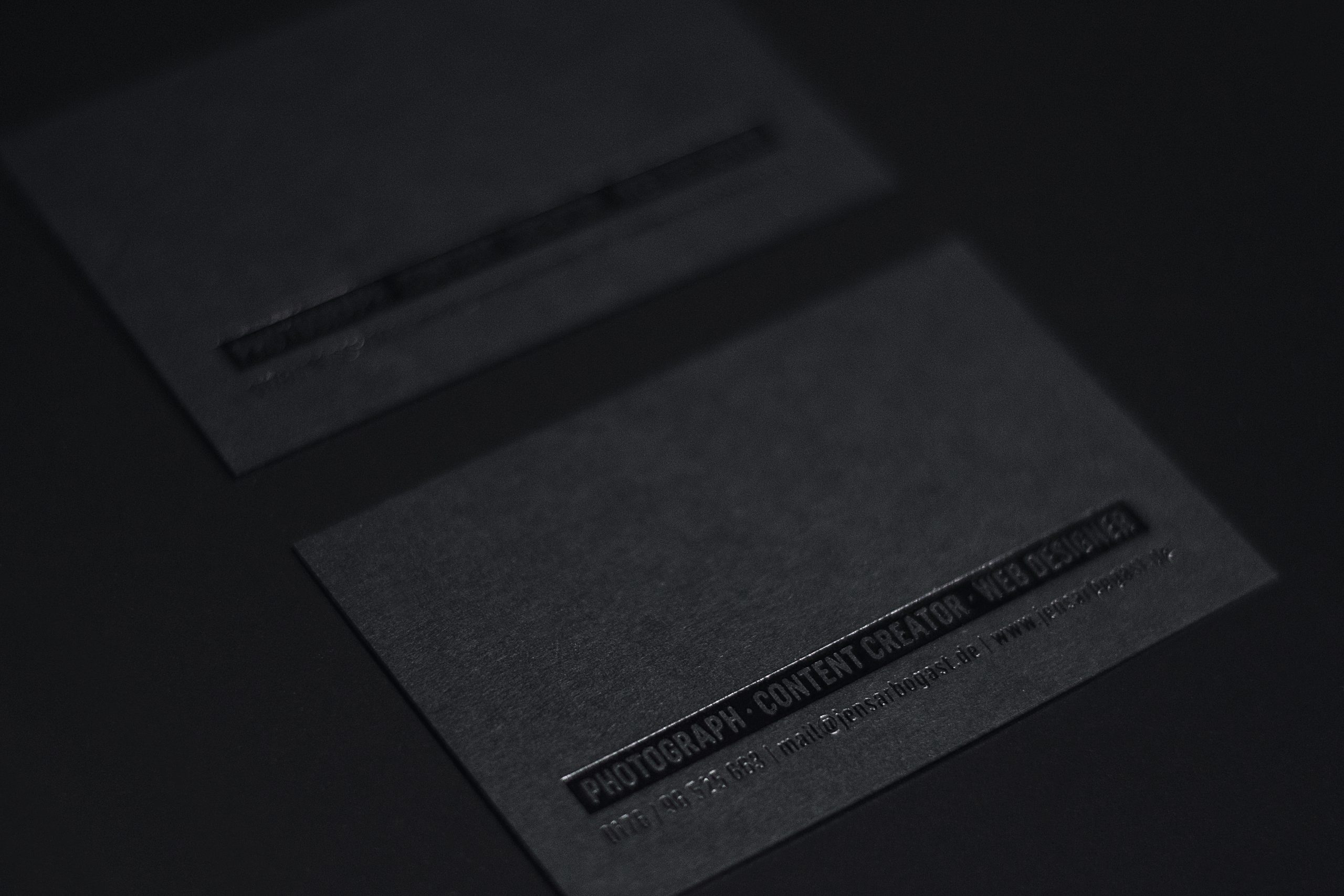 Letterpress Druckerei Visitenkarten Farbschnitt Blindprägung